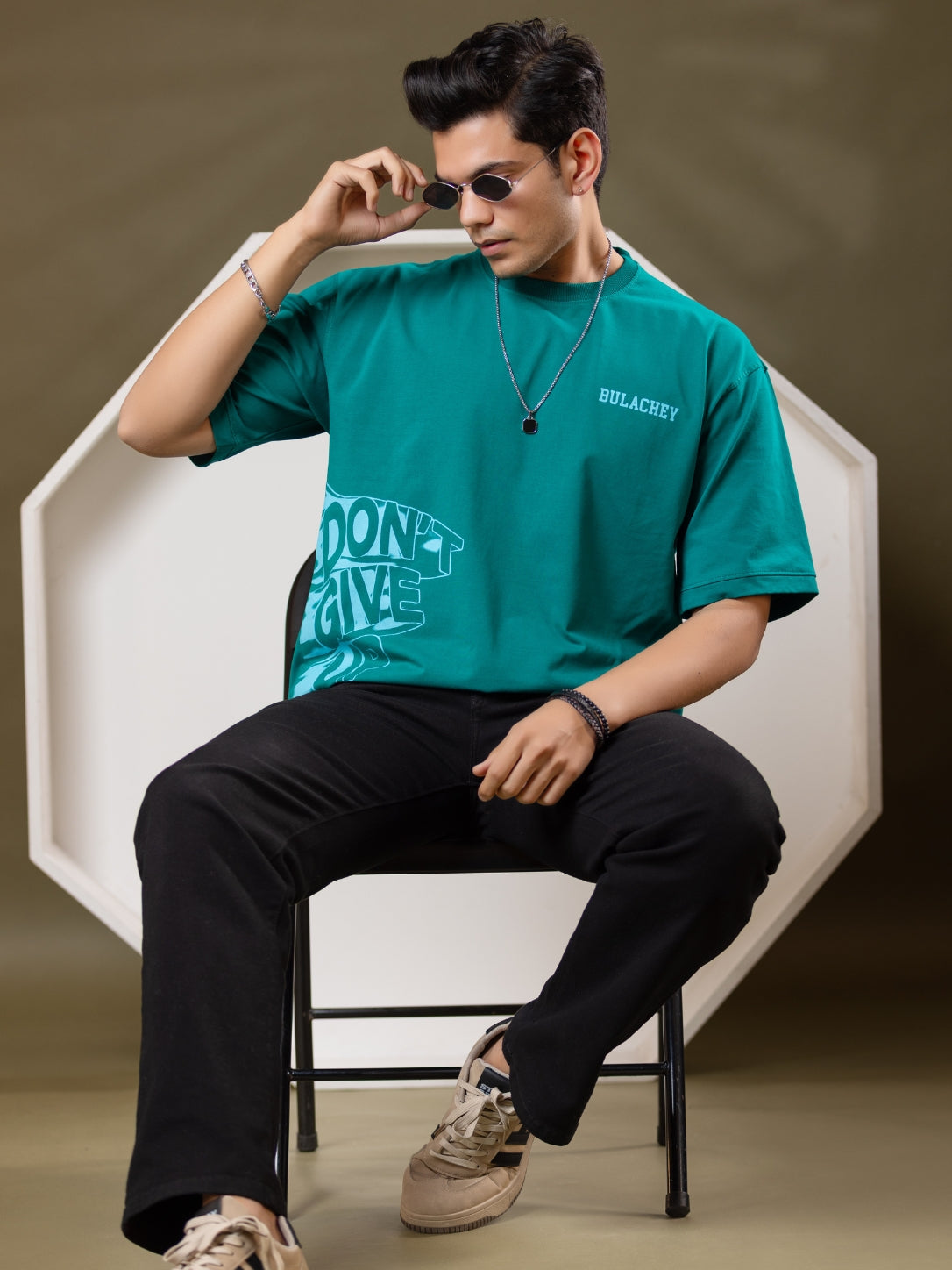 Built Different Oversized Printed T-Shirt