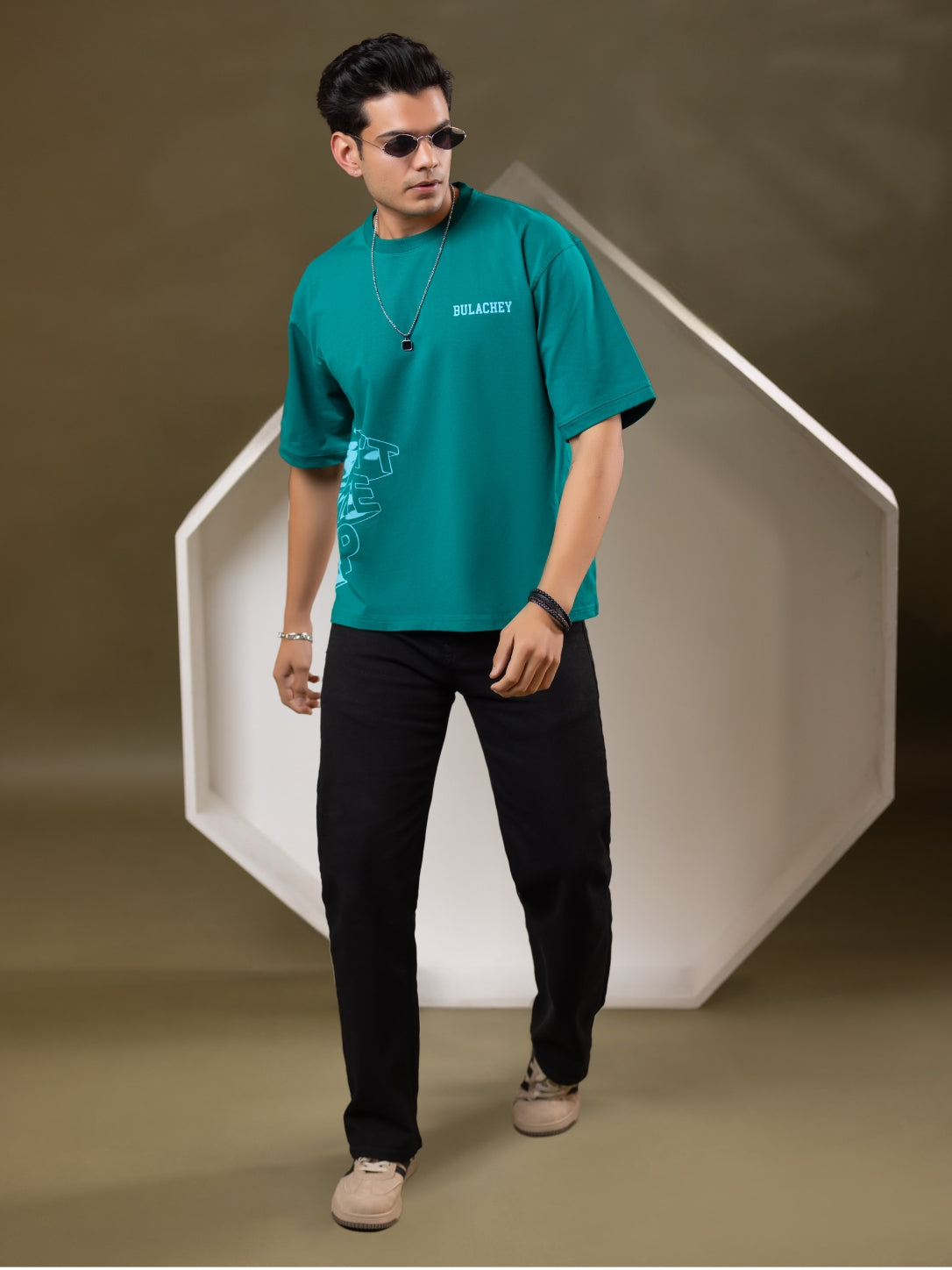 Built Different Oversized Printed T-Shirt