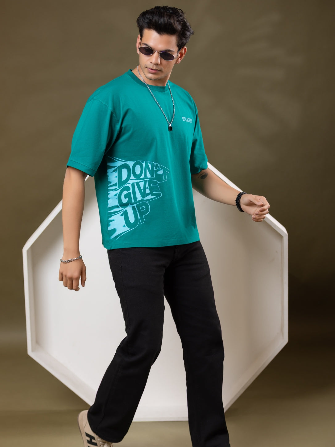 Built Different Oversized Printed T-Shirt