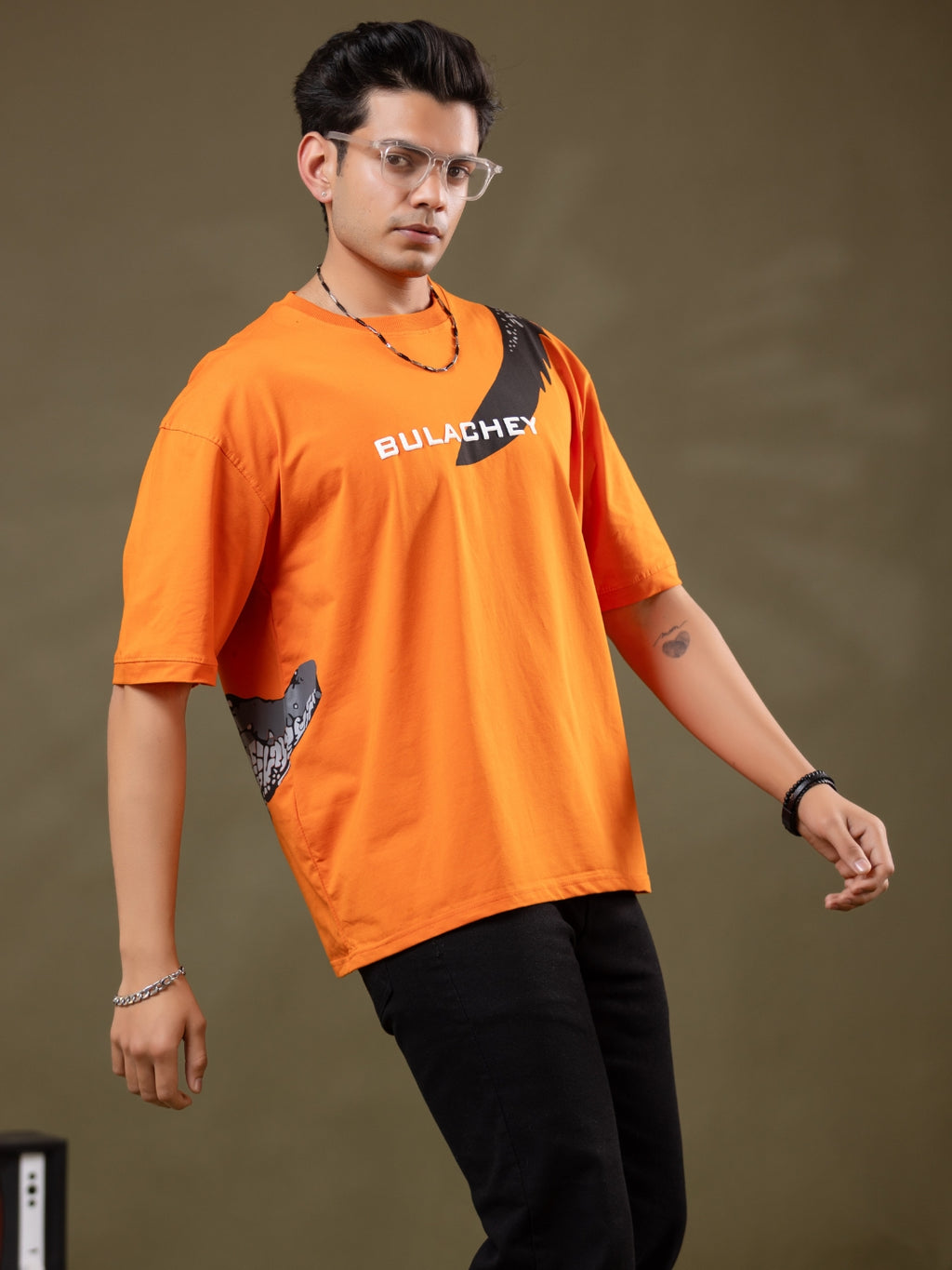 Croc Mode Oversized Printed T-Shirt