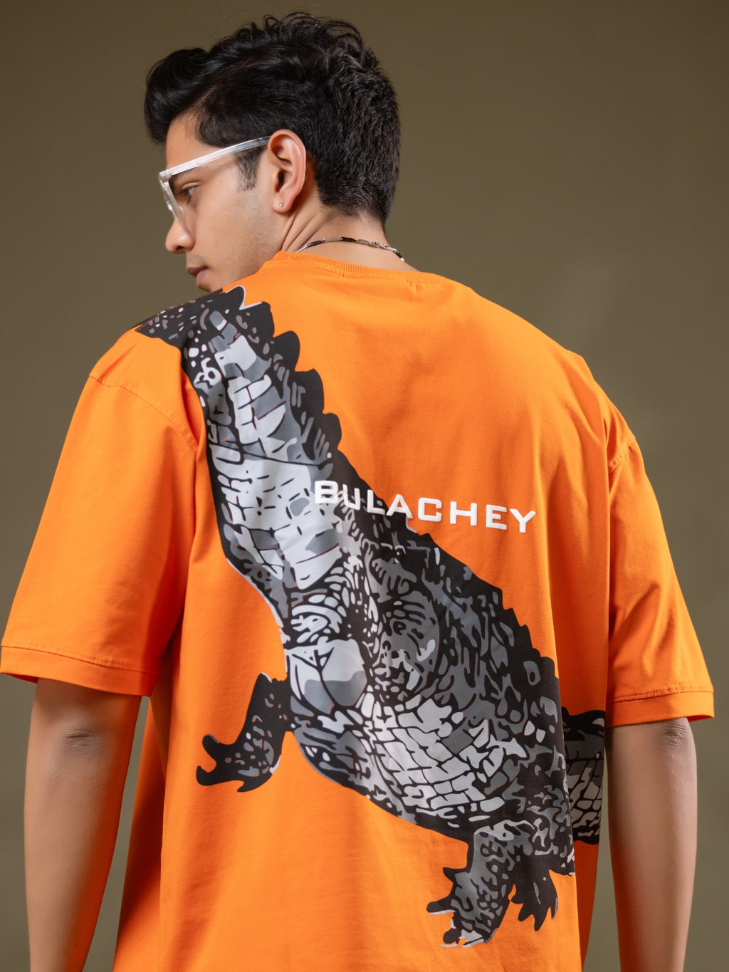 Croc Mode Oversized Printed T-Shirt