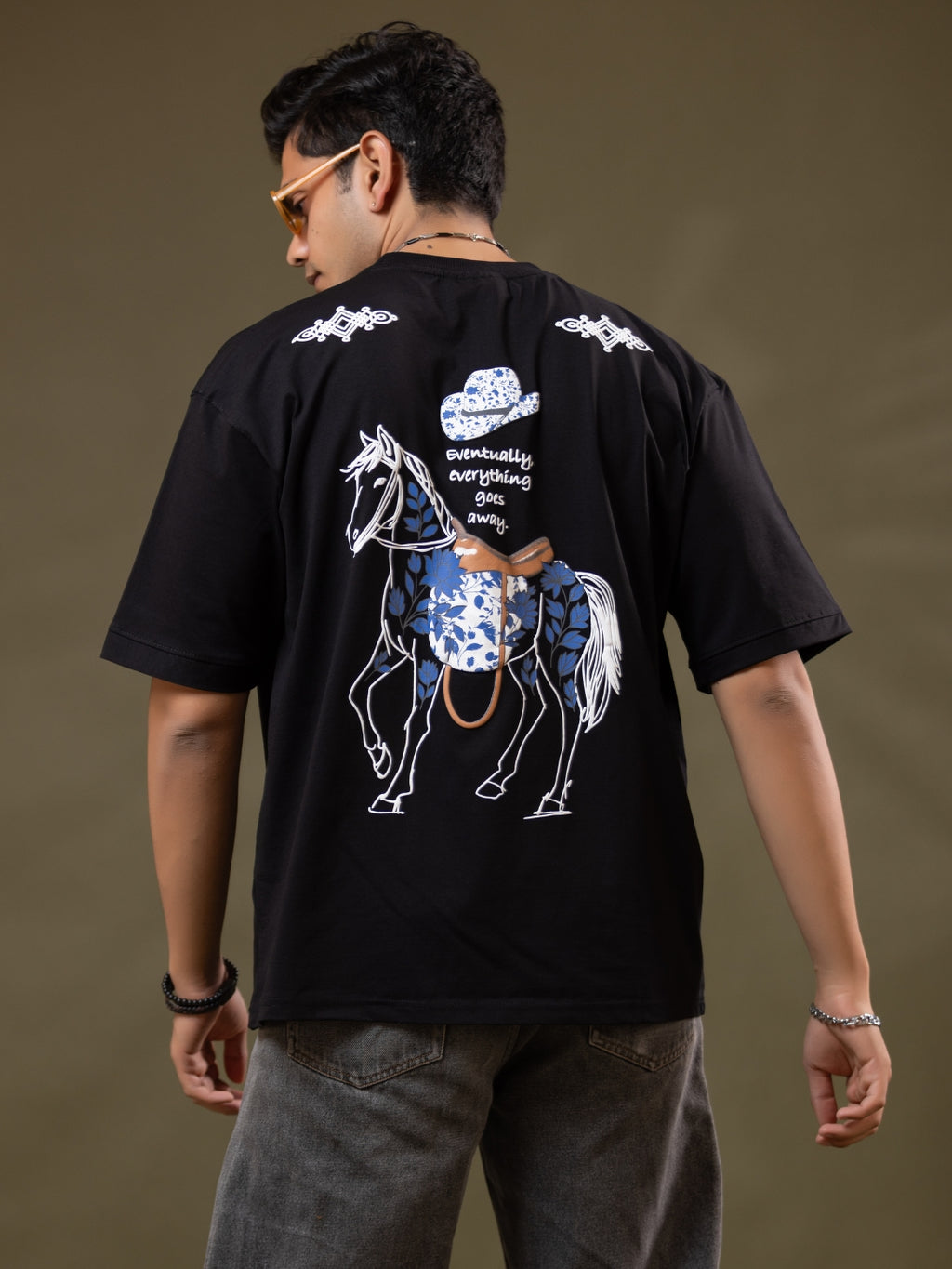 Midnight Rodeo Oversized Printed T-Shirt