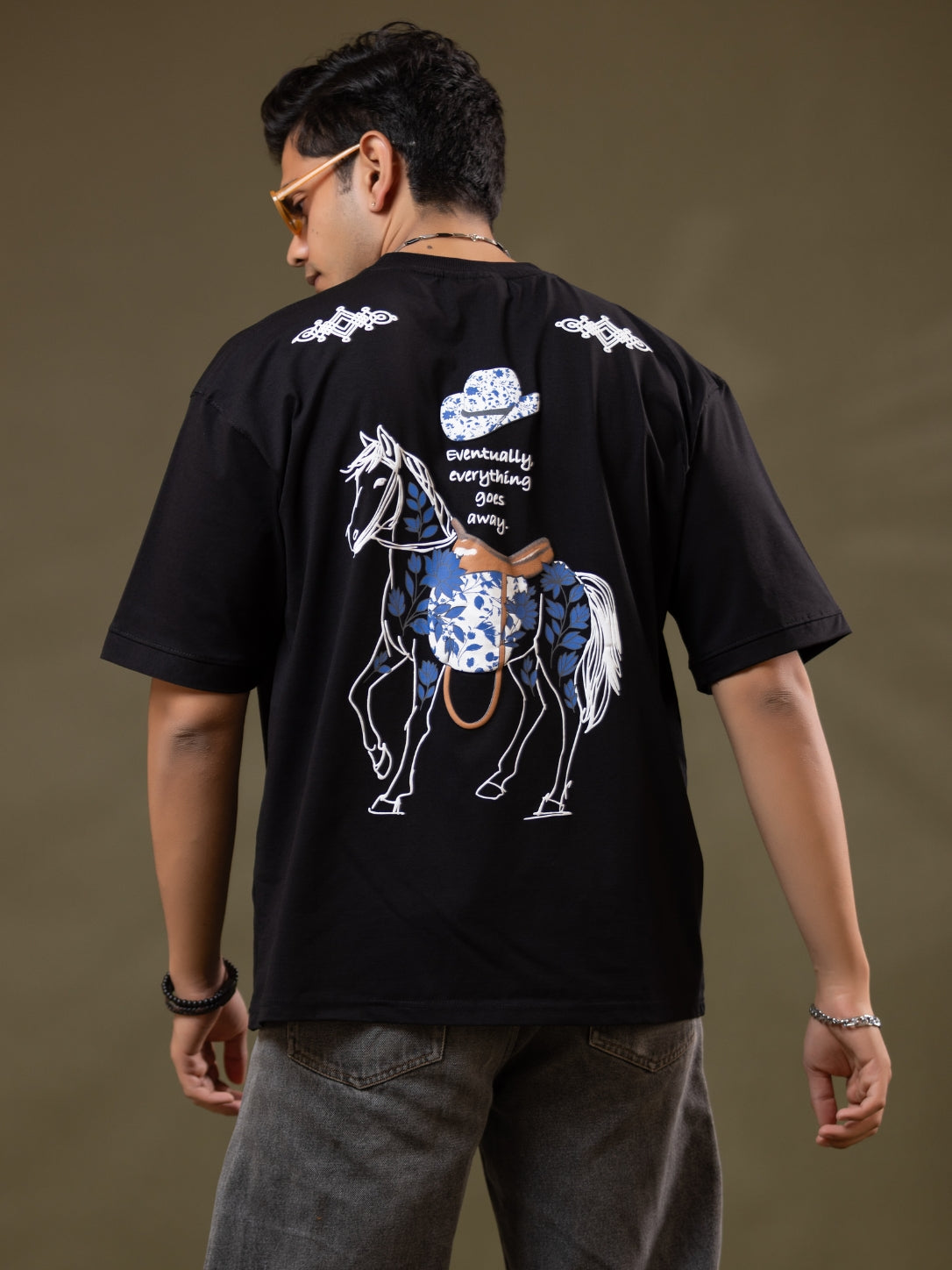 Midnight Rodeo Oversized Printed T-Shirt