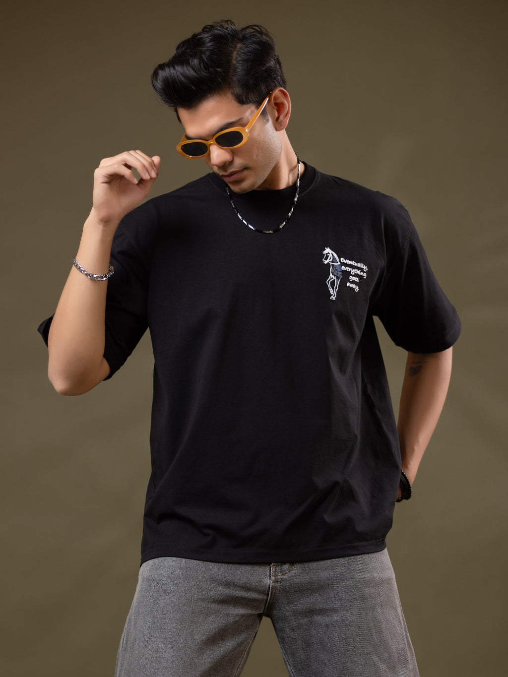 Midnight Rodeo Oversized Printed T-Shirt