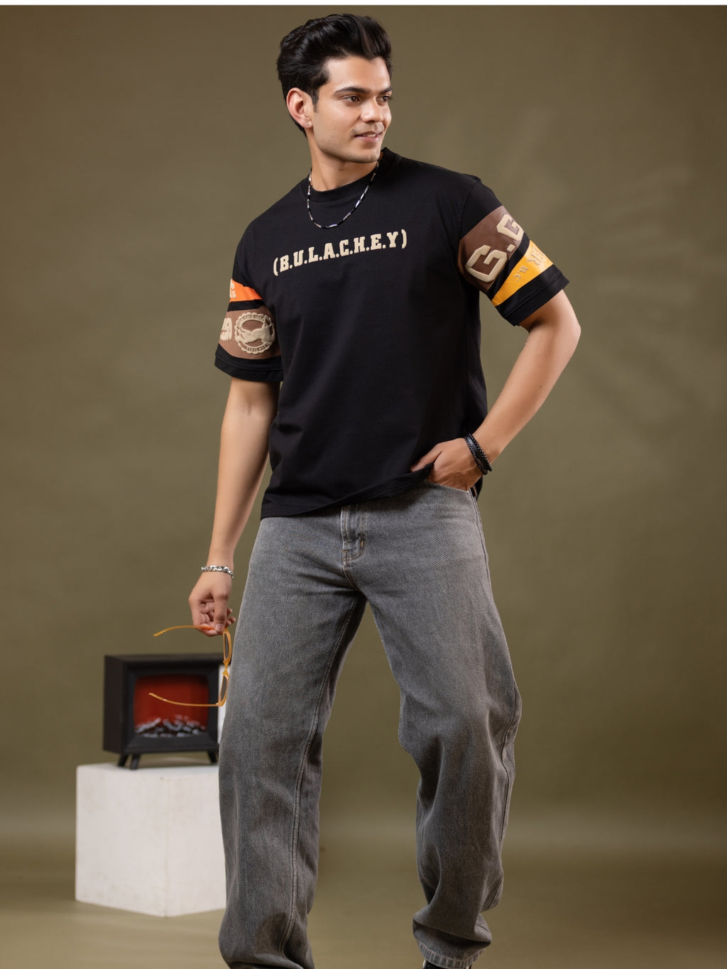 Heritage Circuit Oversized Printed T-Shirt