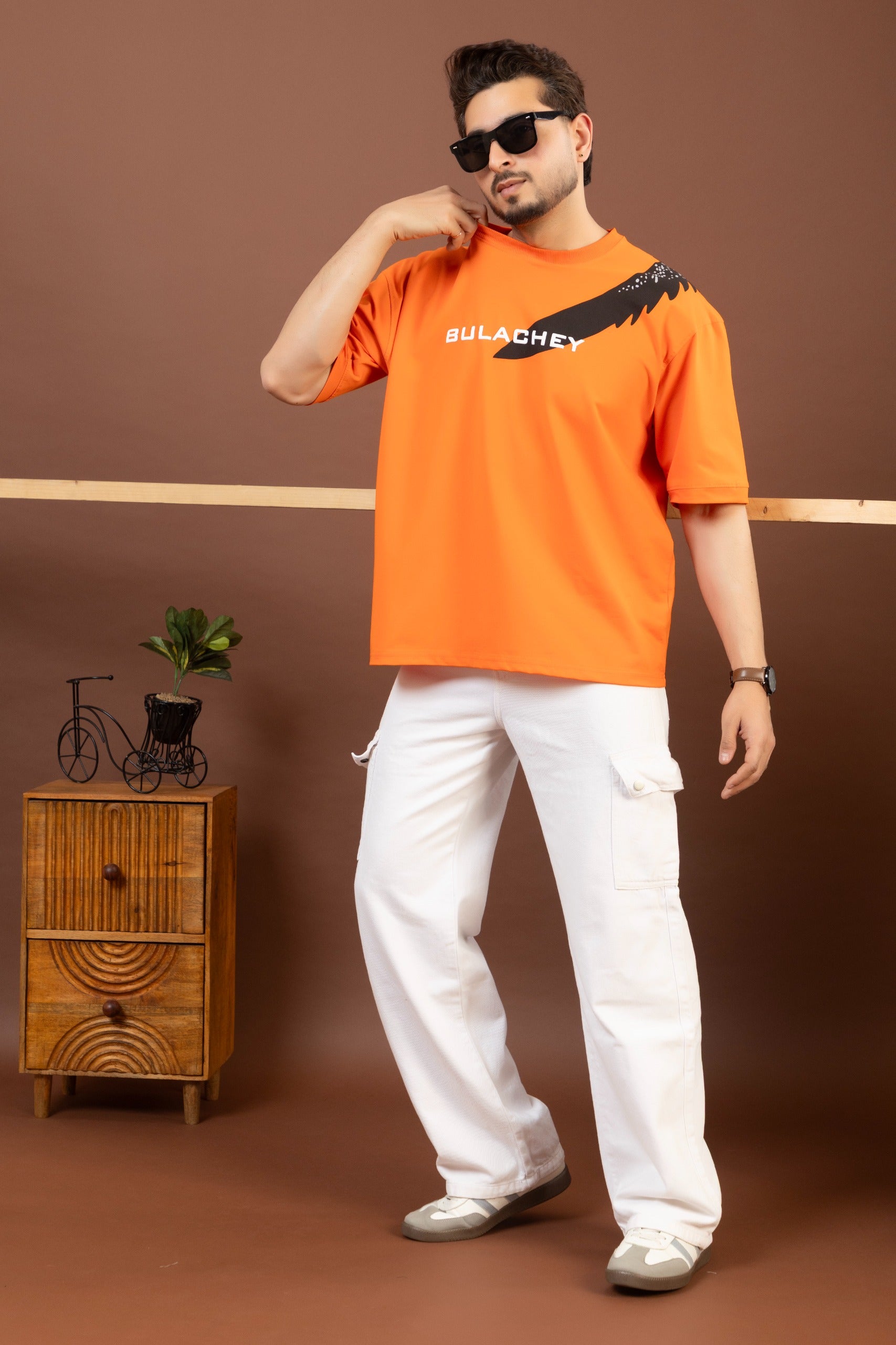 Orange Oversized T-shirt