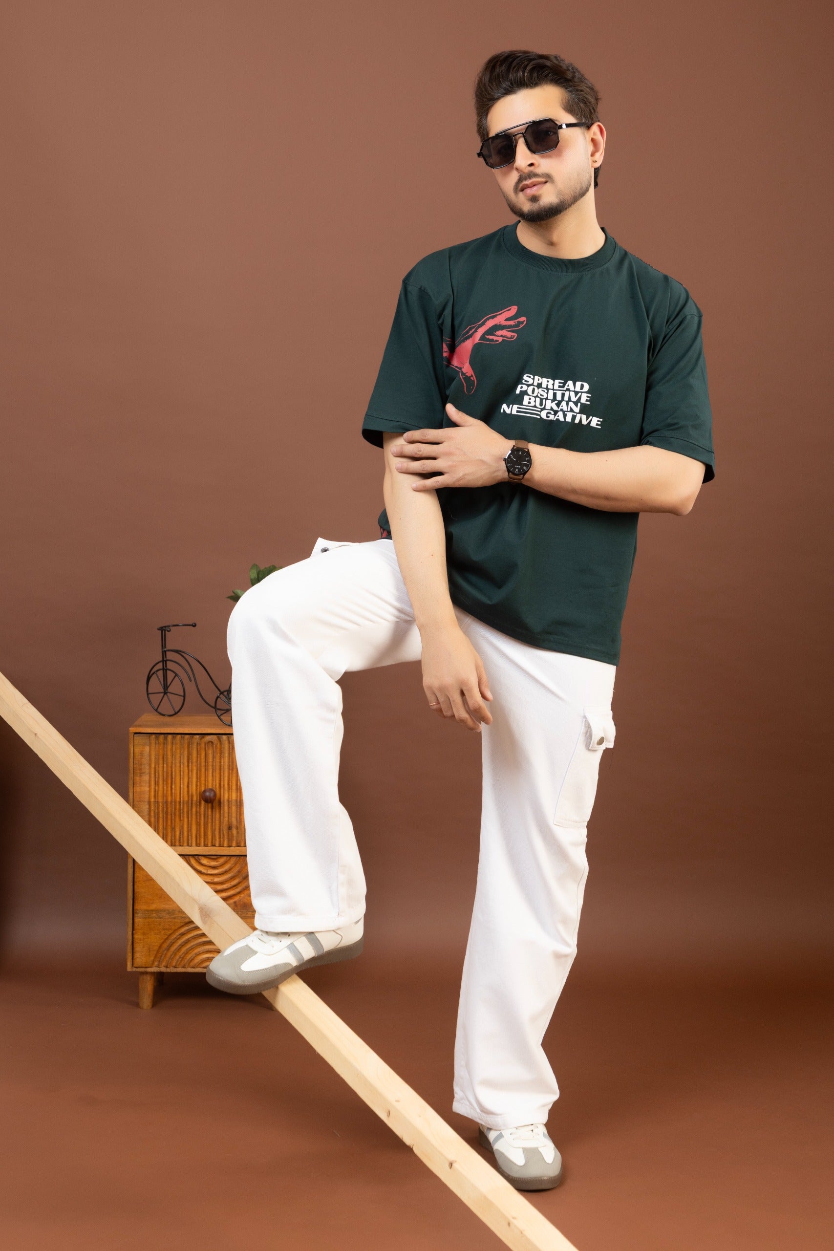 Olive Green Oversized T-shirt