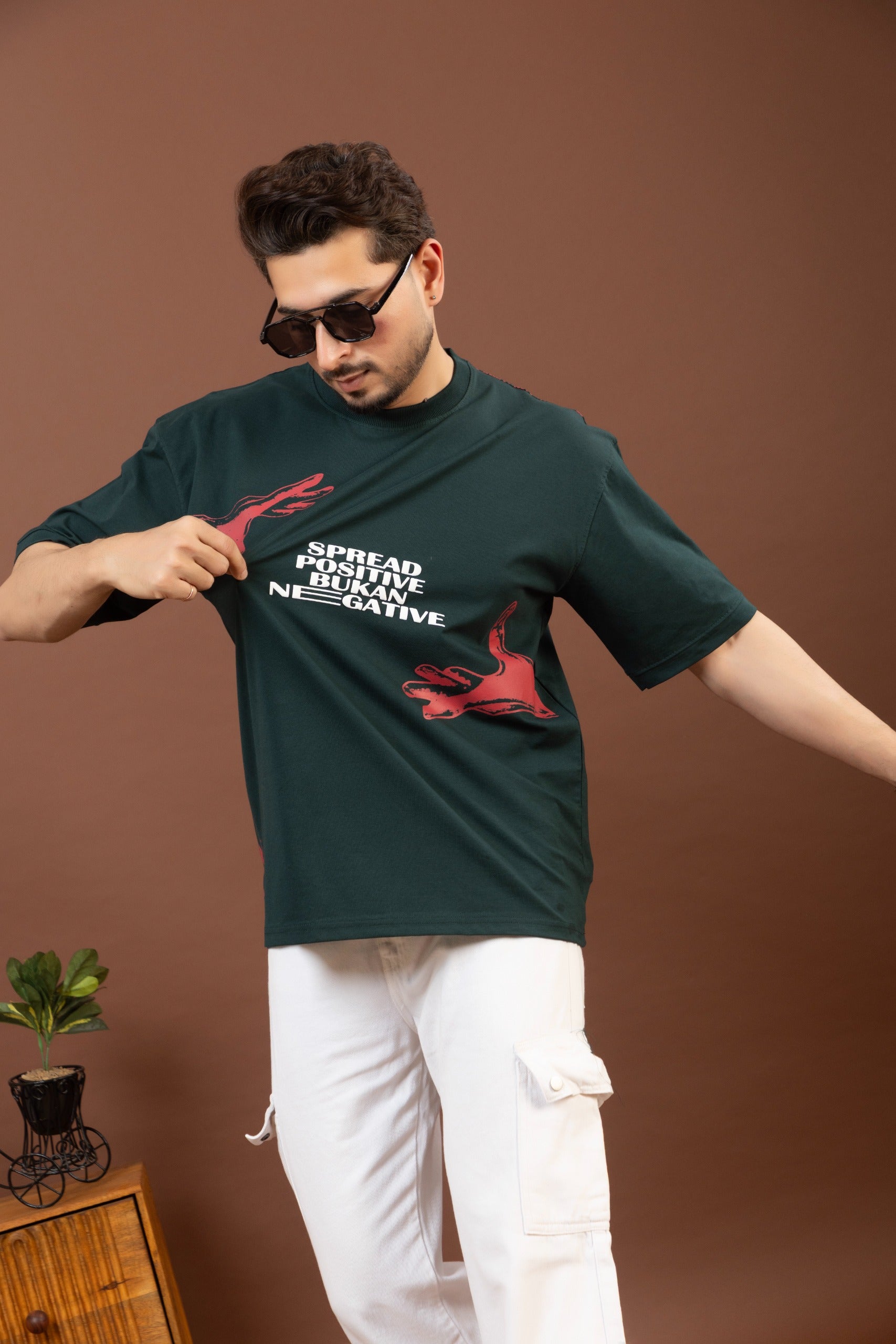 Olive Green Oversized T-shirt