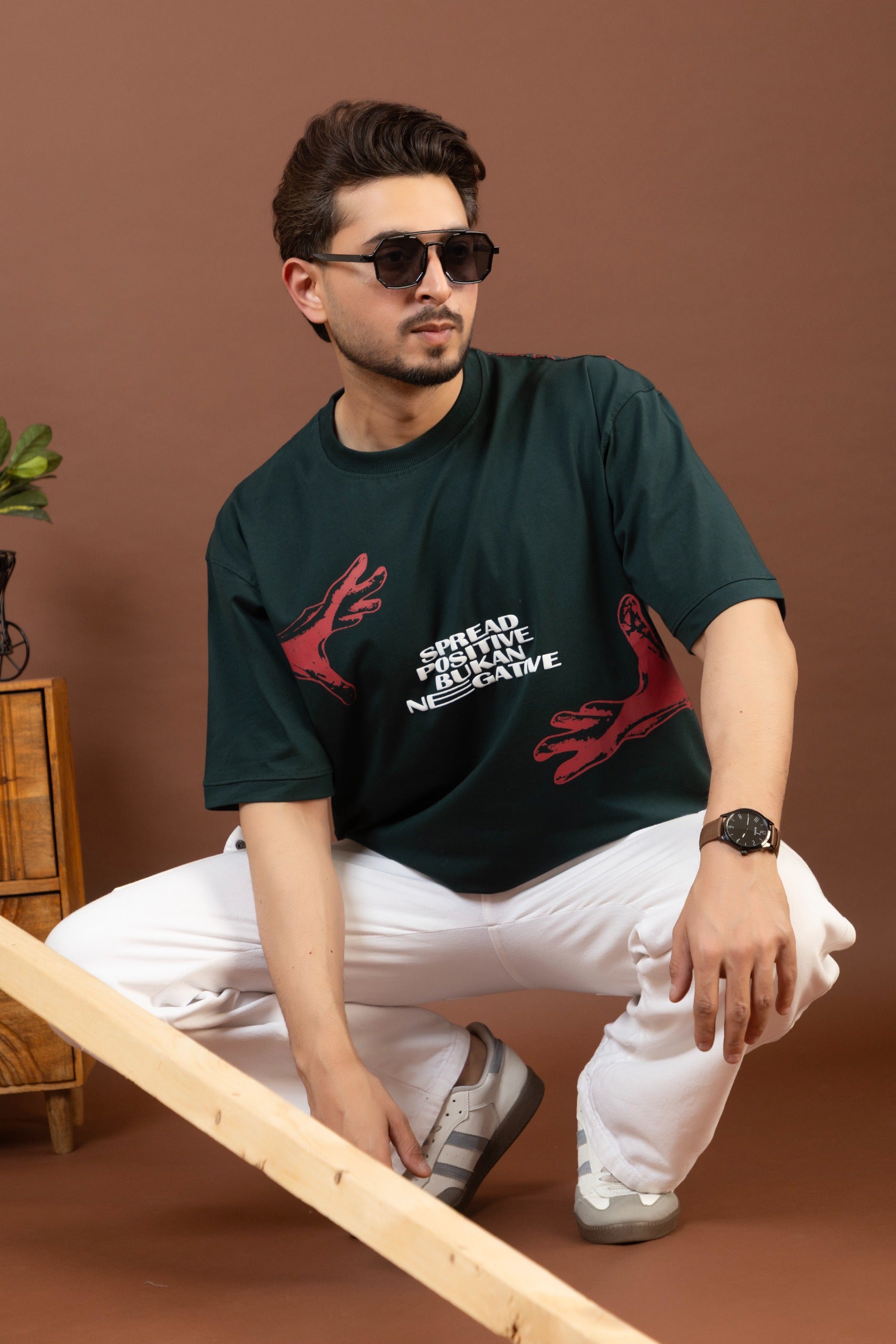 Olive Green Oversized T-shirt