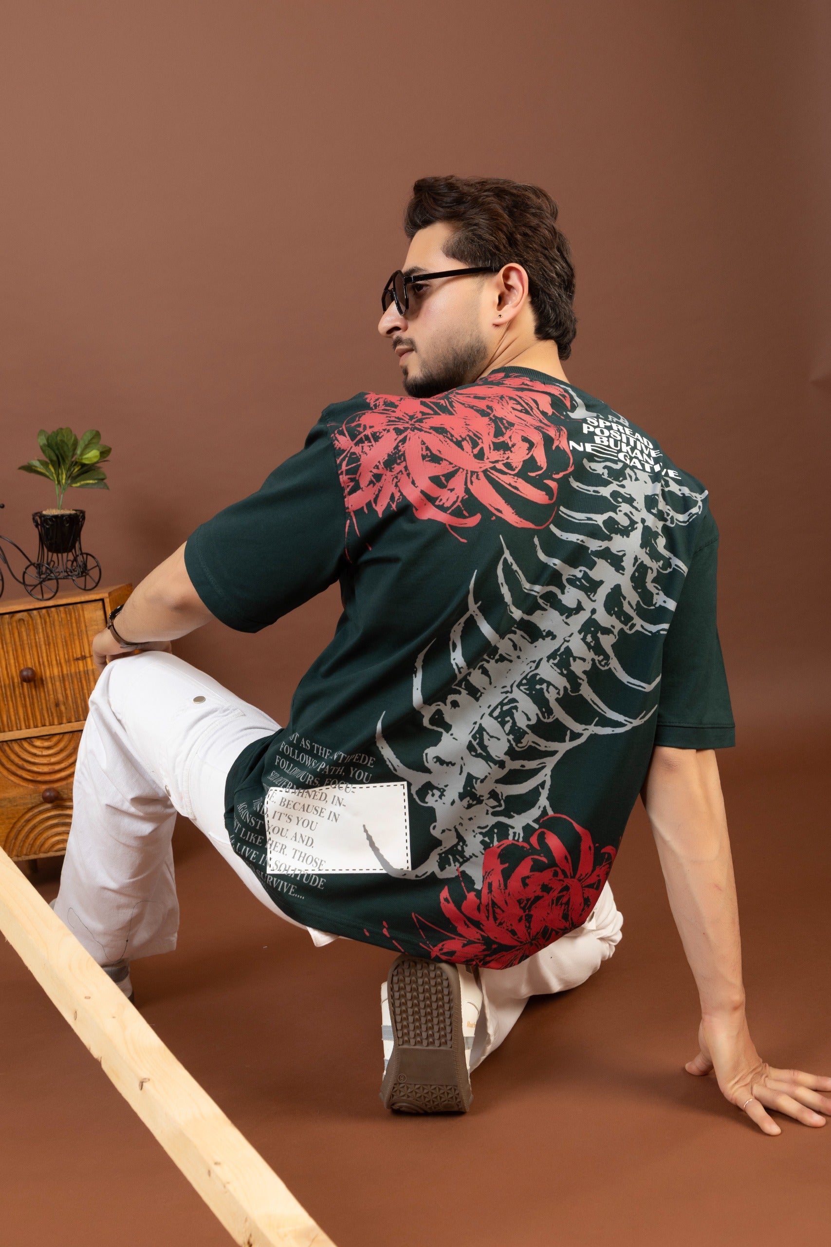 Olive Green Oversized T-shirt