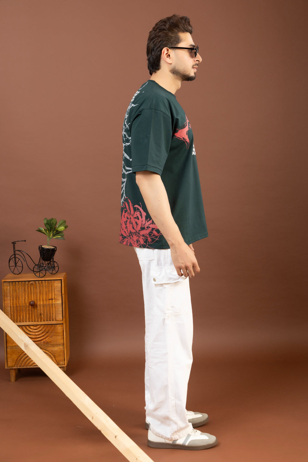 Olive Green Oversized T-shirt