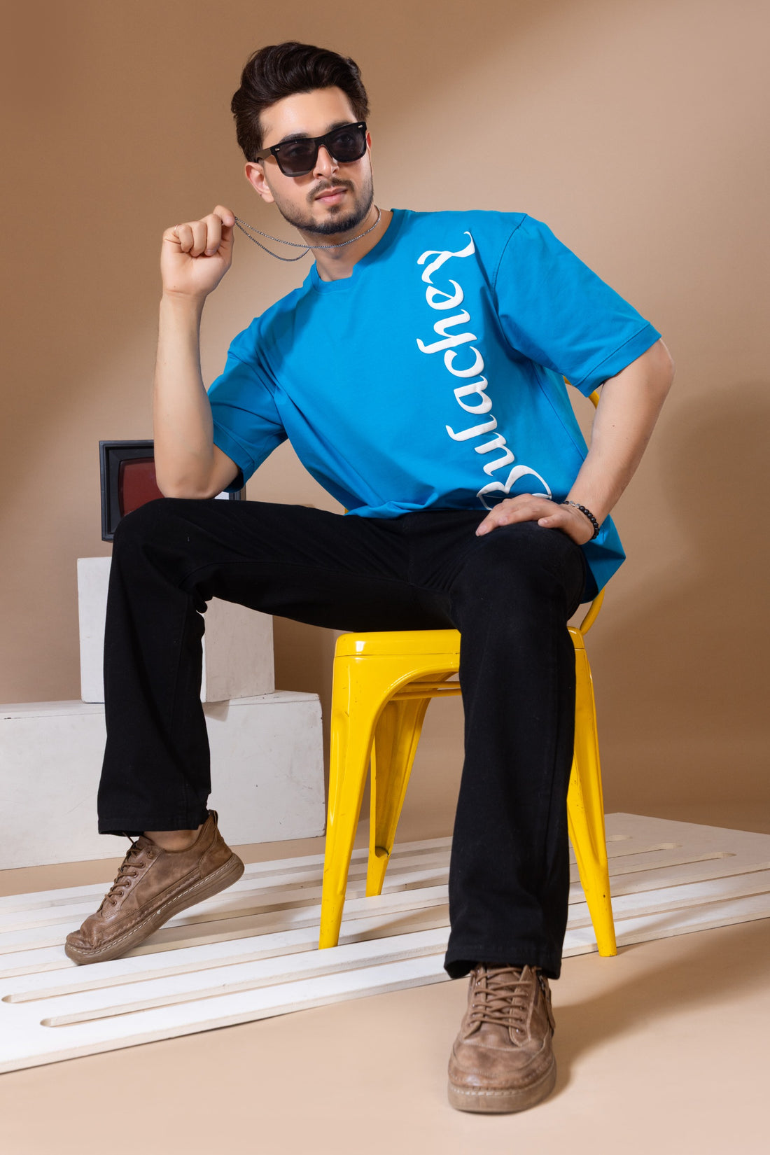 Blue Oversized T-shirt